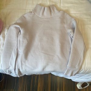 Light purple Thick high neck jacket